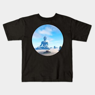 Buddha on Planet Xinudivias Kids T-Shirt